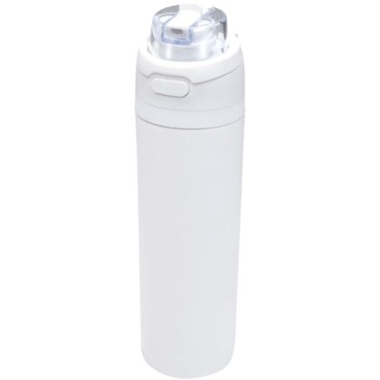 Theron 800 ml RCS-sertifioitu, kierrätetystä ruostumattomasta teräksestä valmistettu yksiseinäinämäinen vesipullo, monitoimik